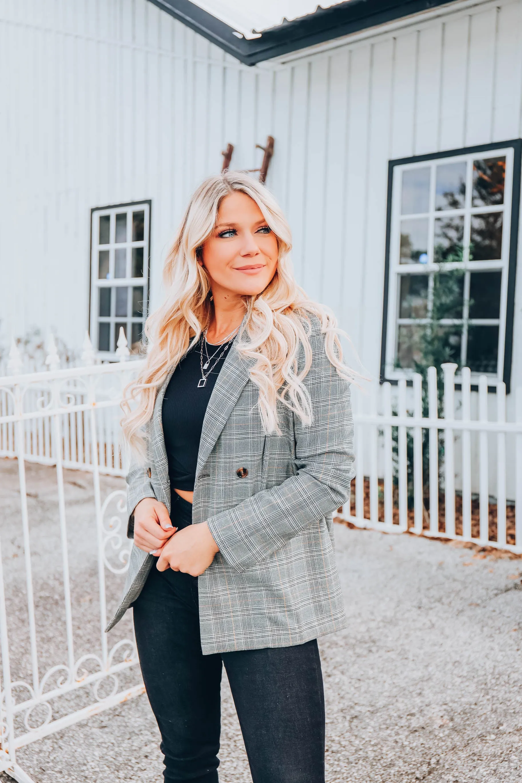 Royal Origins Plaid Blazer