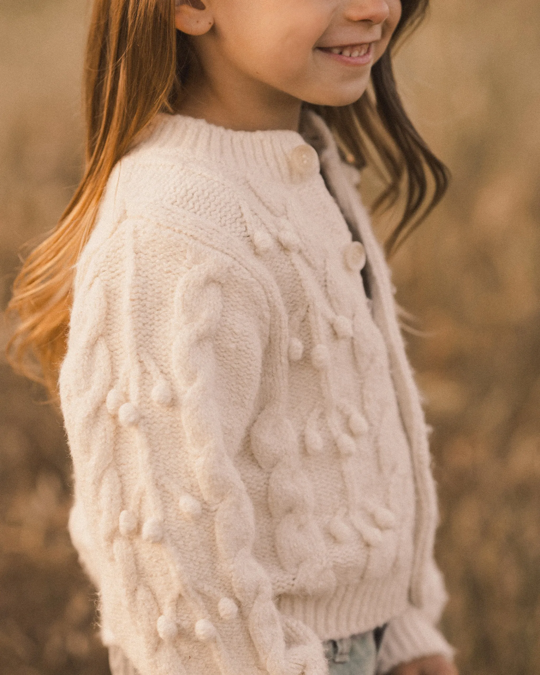 RYLEE   CRU Bobble Cardigan || Natural