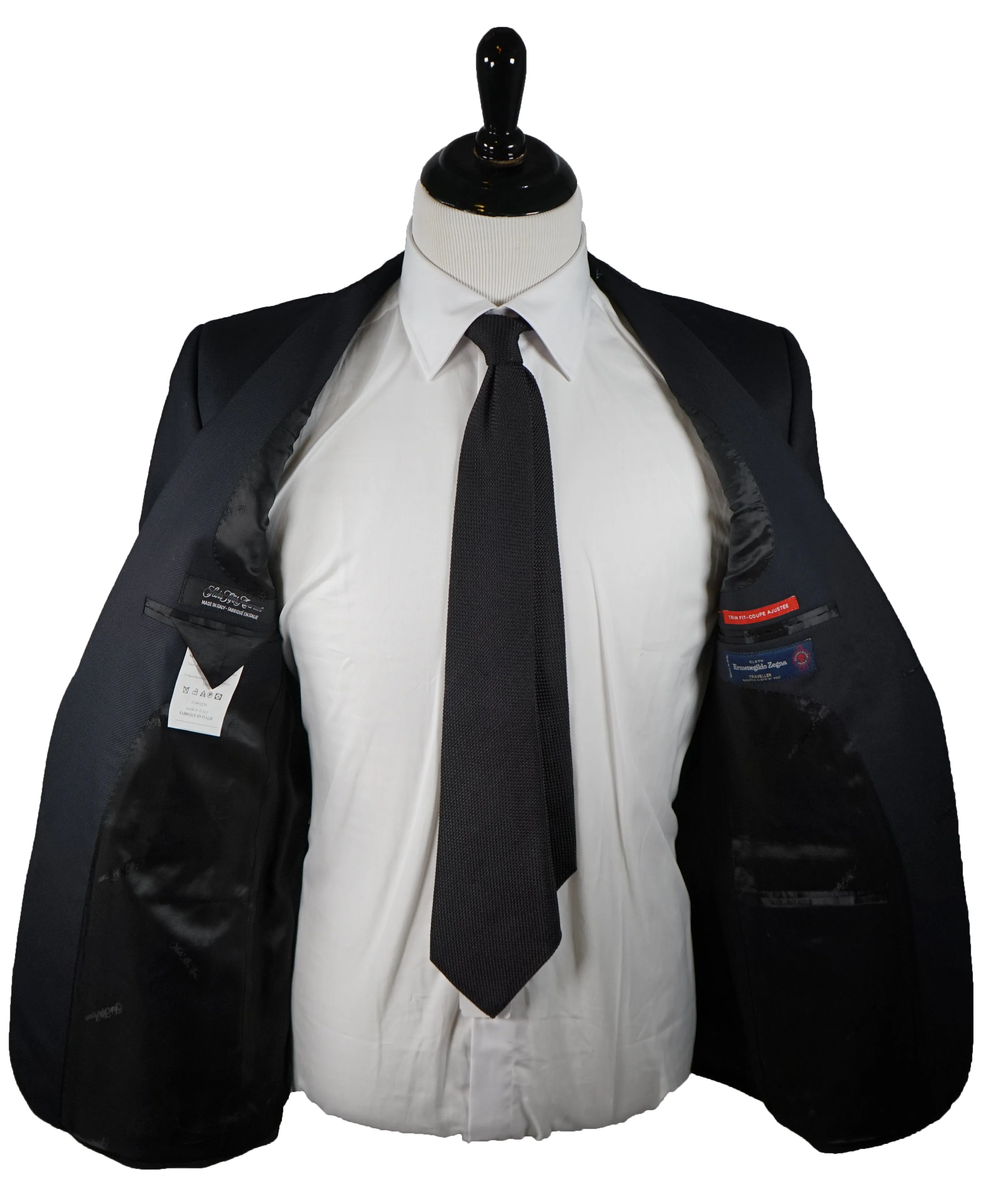 SAKS FIFTH AVENUE ERMENEGILDO ZEGNA CLOTH - Navy Twill Made in Italy Blazer- 40R