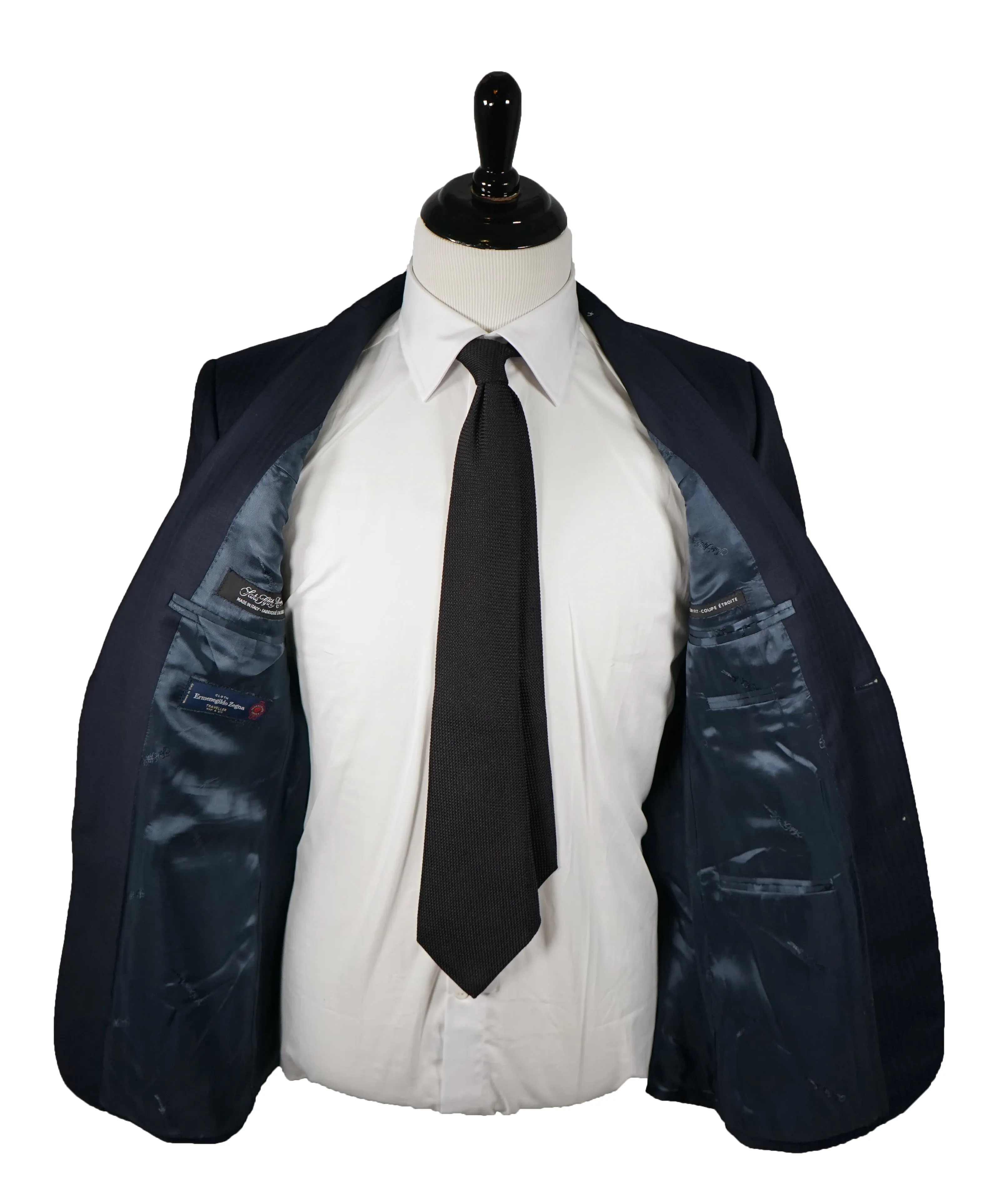 SAKS FIFTH AVENUE / ERMENEGILDO ZEGNA- Slim Silk Blend Plaid Blazer- 40R