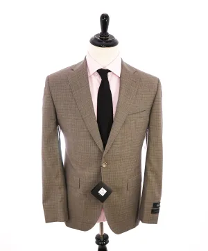 SAKS FIFTH AVENUE - "REDA" Super 110's Stone Textured Check Blazer - 42R