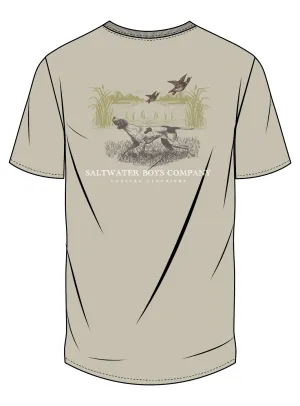 Saltwater Boys Company Hunting Dog T-Shirt - Khaki
