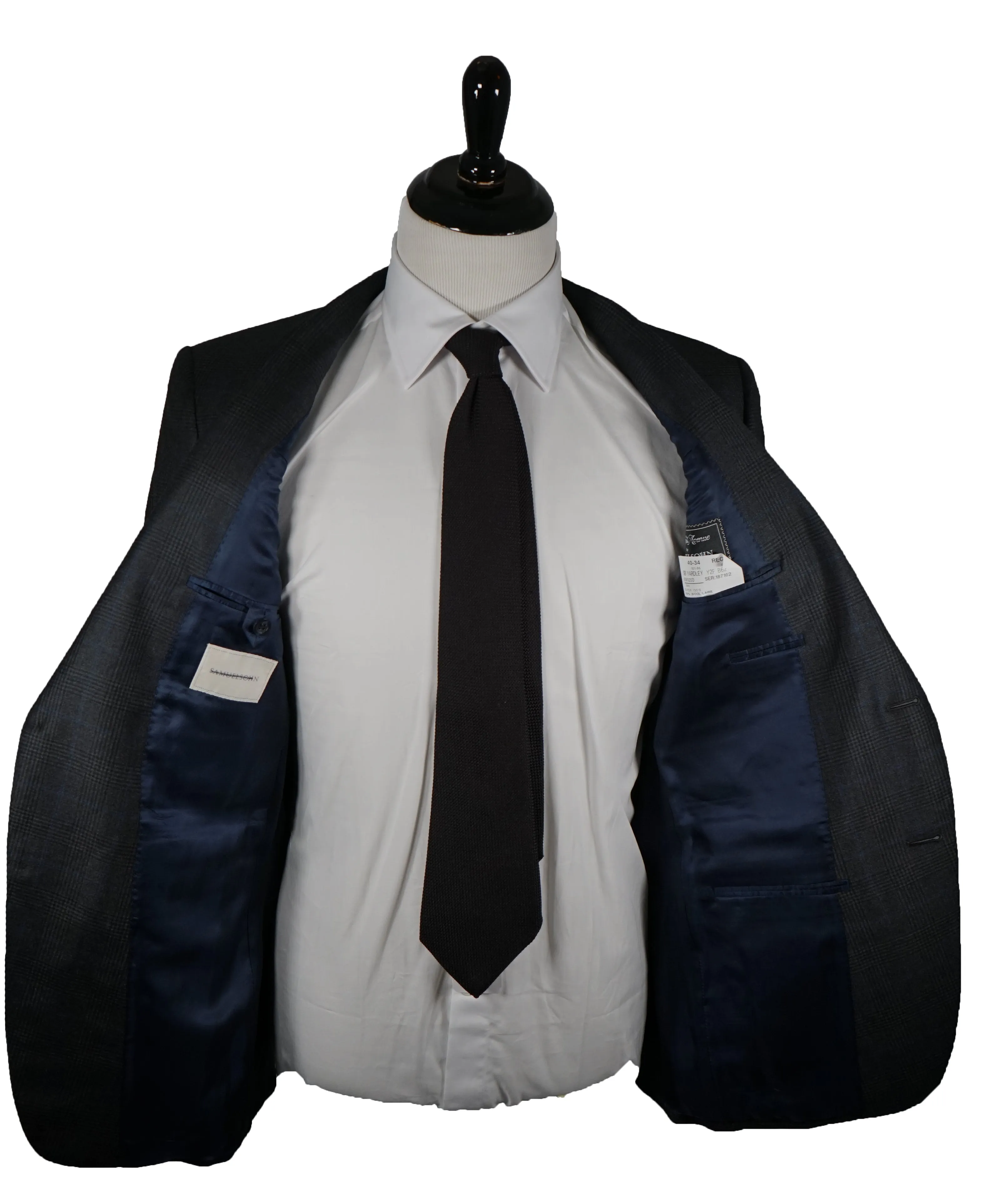 SAMUELSOHN - Super 130’s Bold Flannel Prince of Wales Check Blazer - 40R