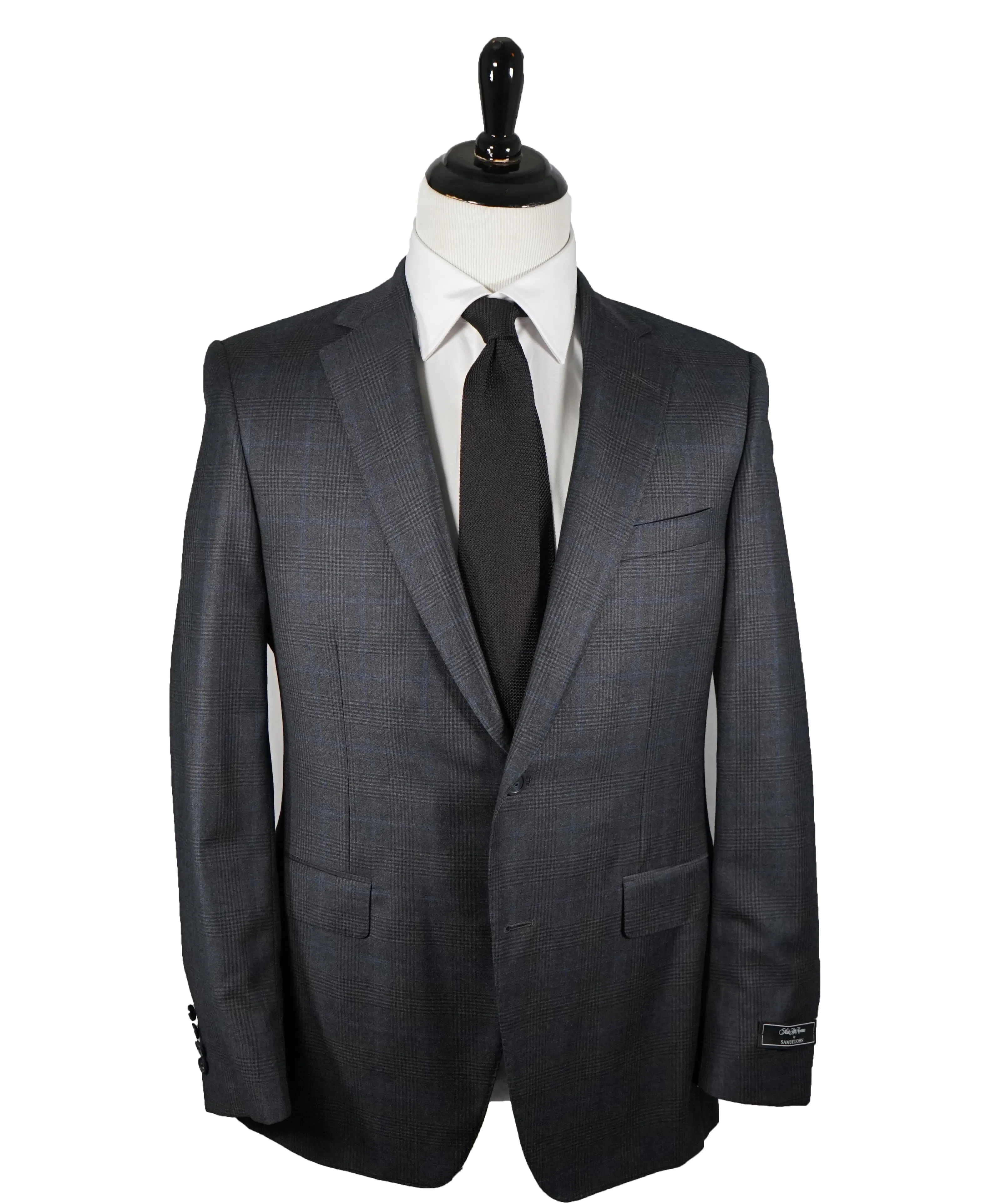 SAMUELSOHN - Super 130’s Bold Flannel Prince of Wales Check Blazer - 40R