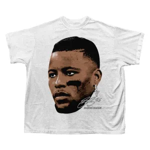 SAQUON BARKLEY BIG HEAD T-SHIRT (WHITE)