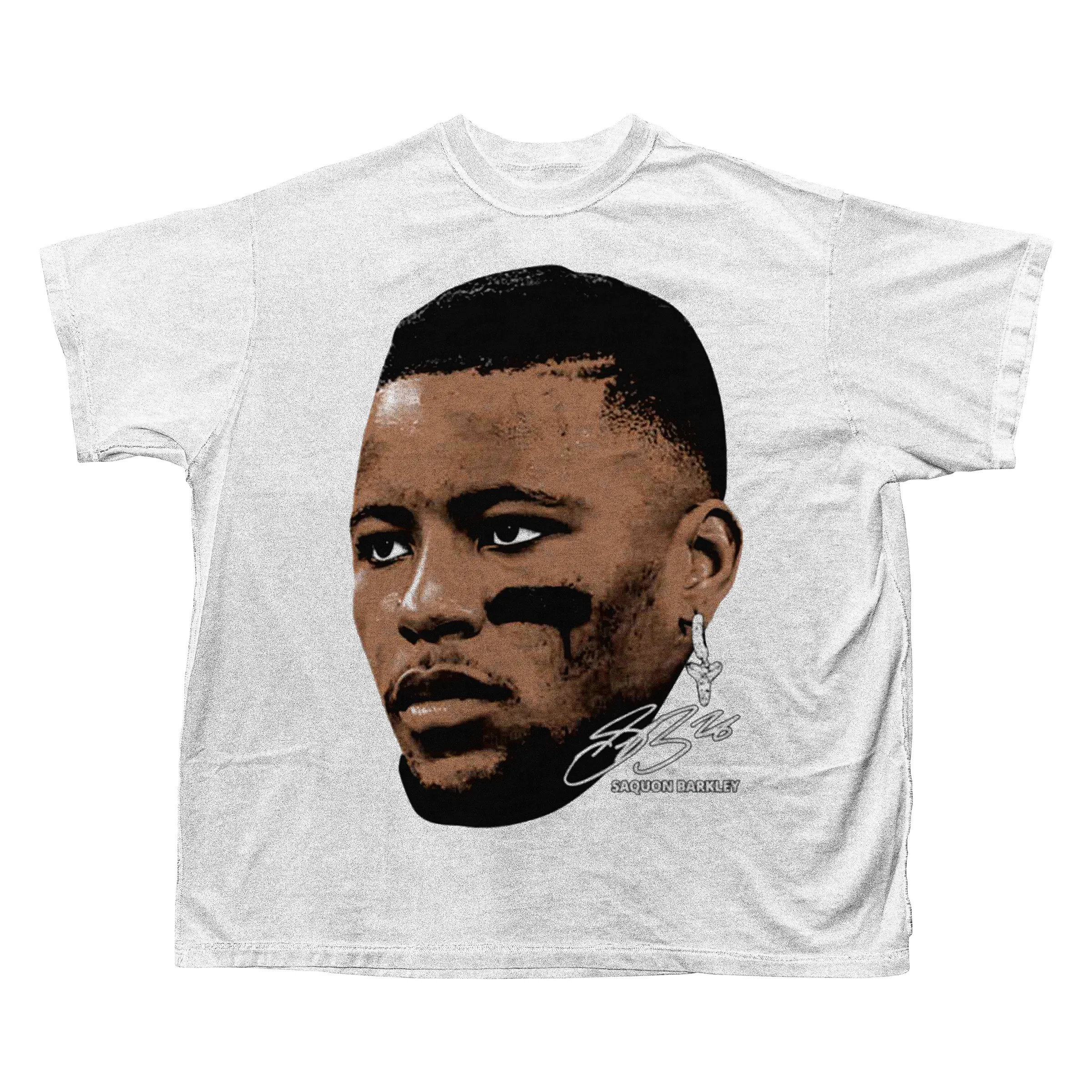 SAQUON BARKLEY BIG HEAD T-SHIRT (WHITE)