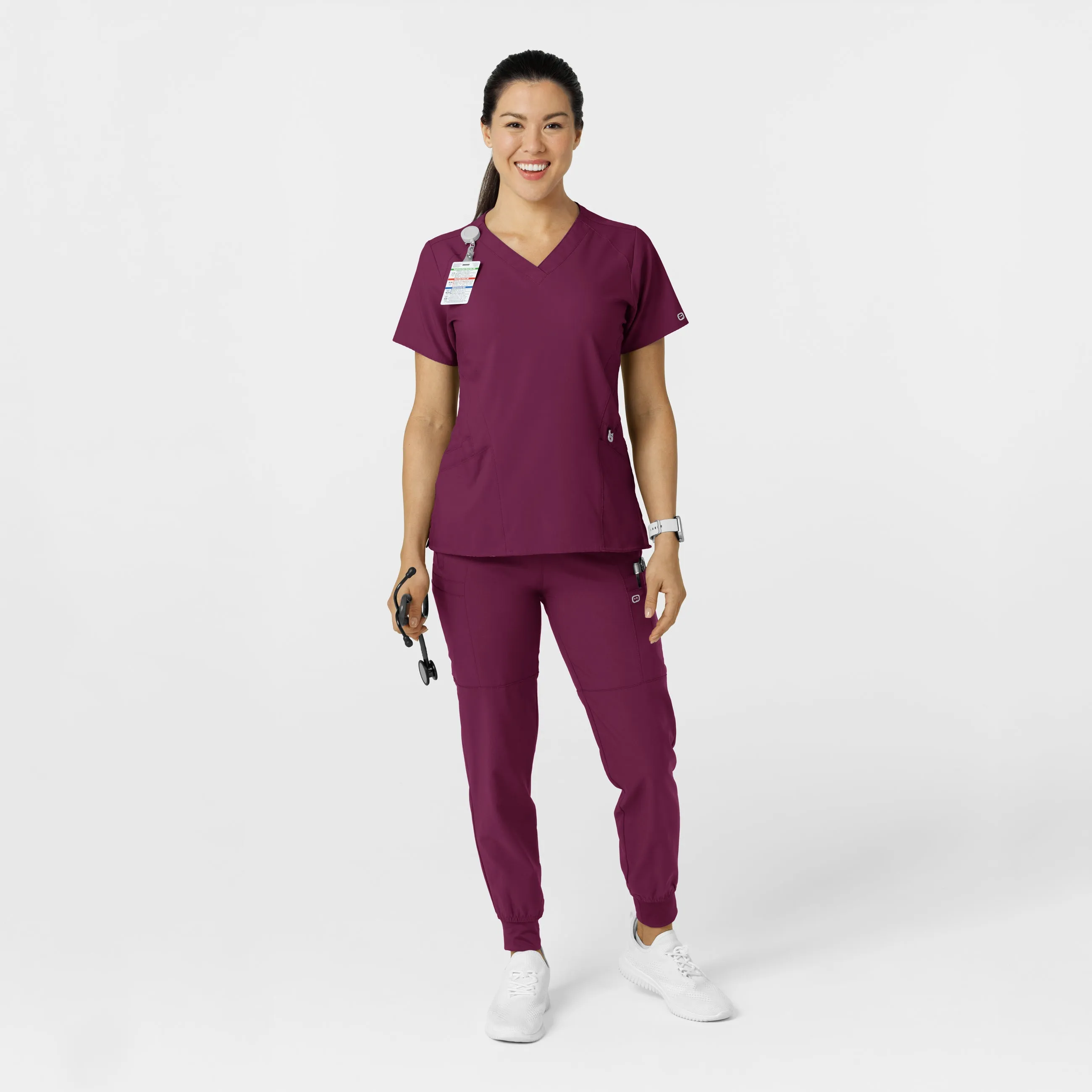 SCC W123 Women's Comfort Waist Cargo Jogger Scrub Pant (Tall)