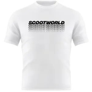 ScootWorld Repeat Logo Tshirt - White