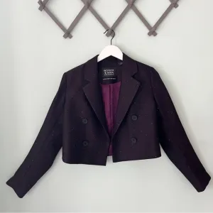 Scotch &amp; Soda Cropped Double Breasted Blazer
