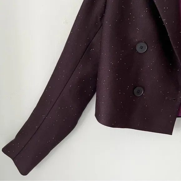 Scotch &amp; Soda Cropped Double Breasted Blazer