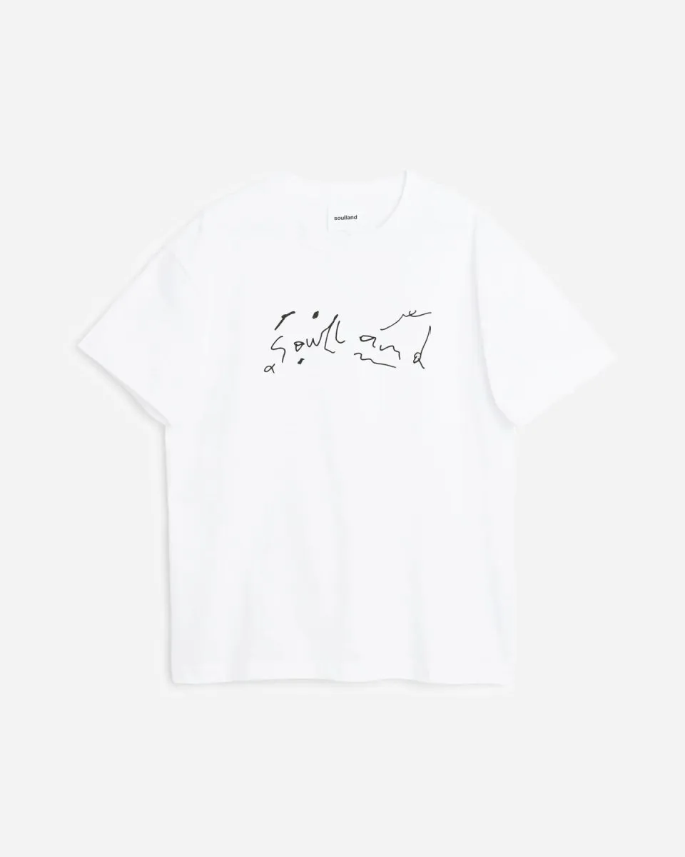 Scribble Logo T-shirt - White