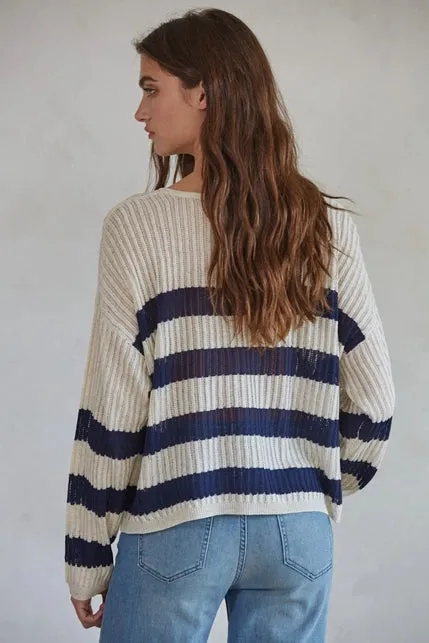 Sea Breeze Striped Sweater