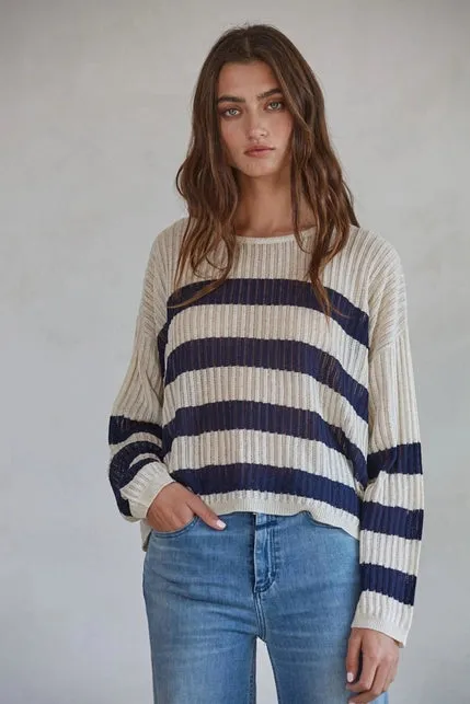 Sea Breeze Striped Sweater