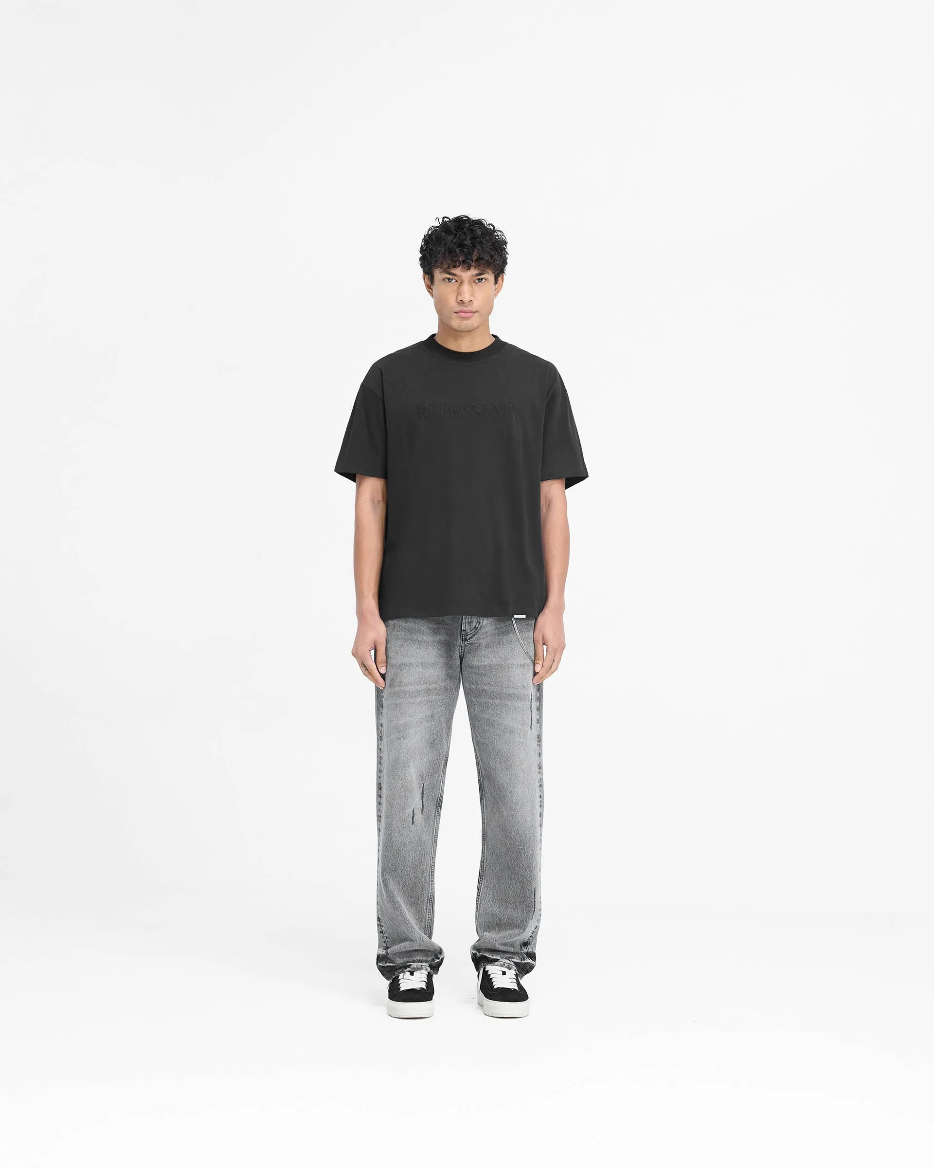 Serif Logo T-Shirt - Jet Black