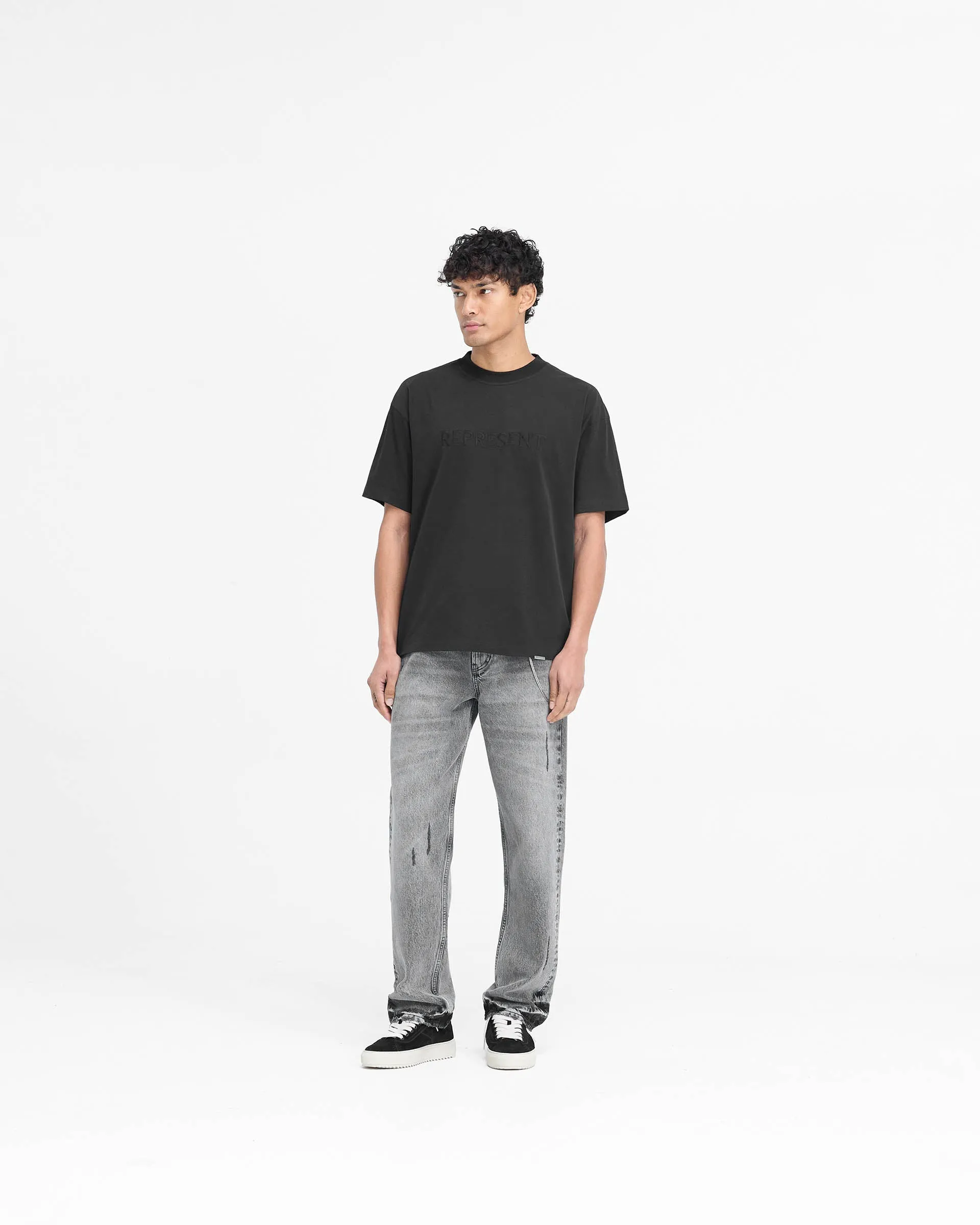 Serif Logo T-Shirt - Jet Black