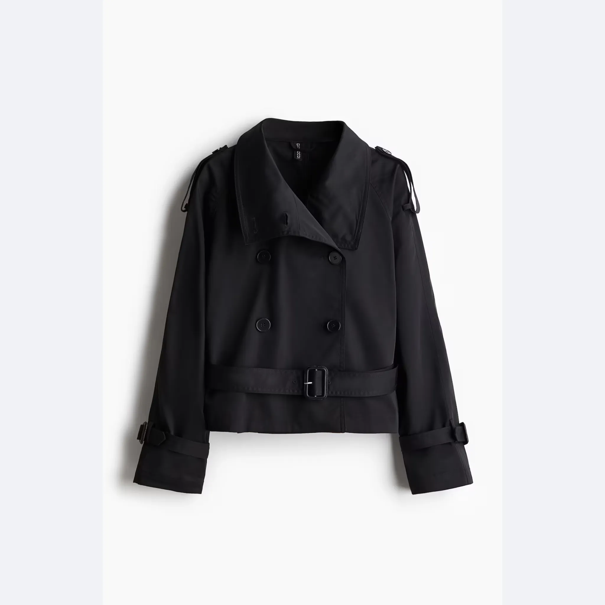 Short Twill Trench Coat
