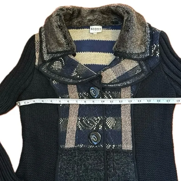 Sioni Sweater Coat Cardigan Wool Mohair | M