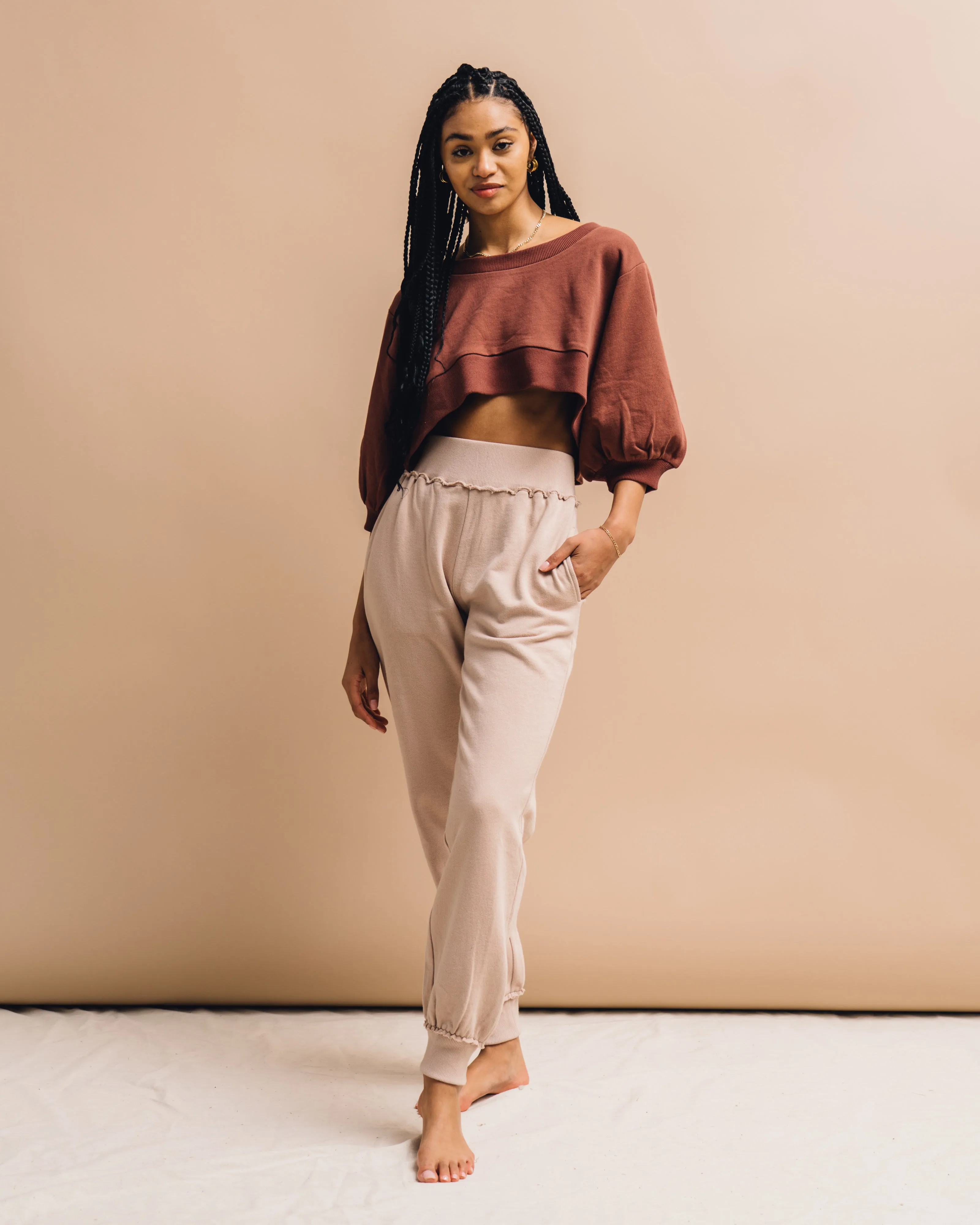 Skylar Sweatpant-Birch