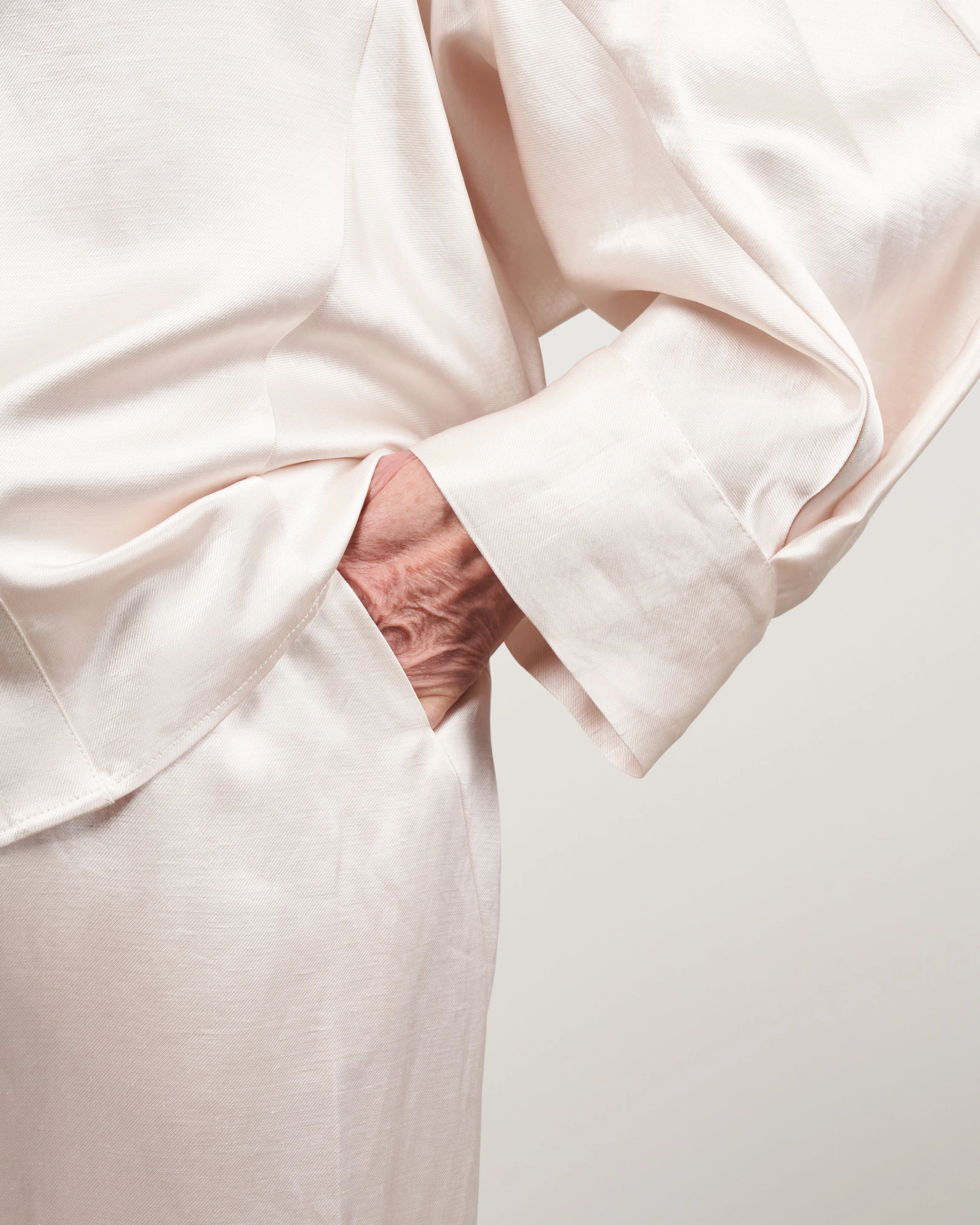 slim elli pant - doppio porcelain