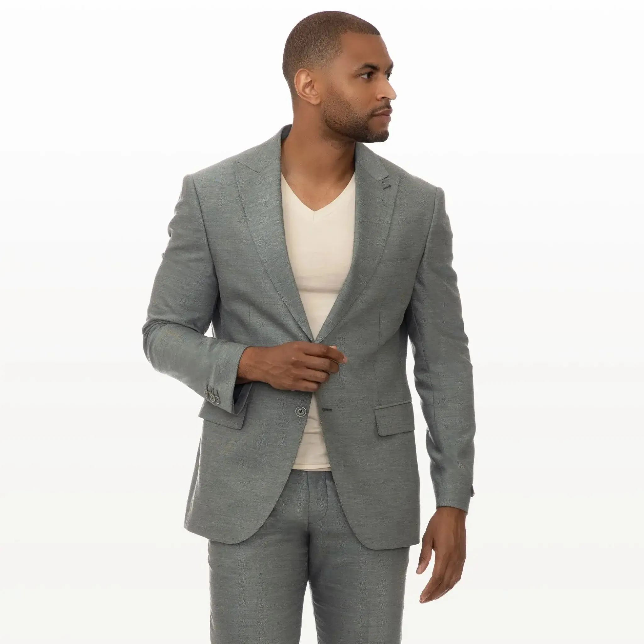 Slim Fit Blazer Sea Green