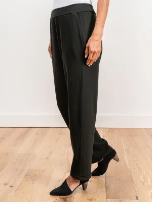 slim leg wool pant - moss