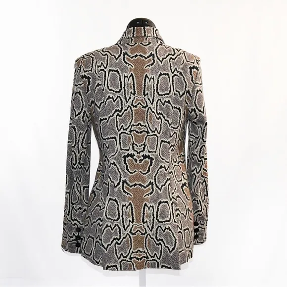 Snake Blazer Jacket Double Breast