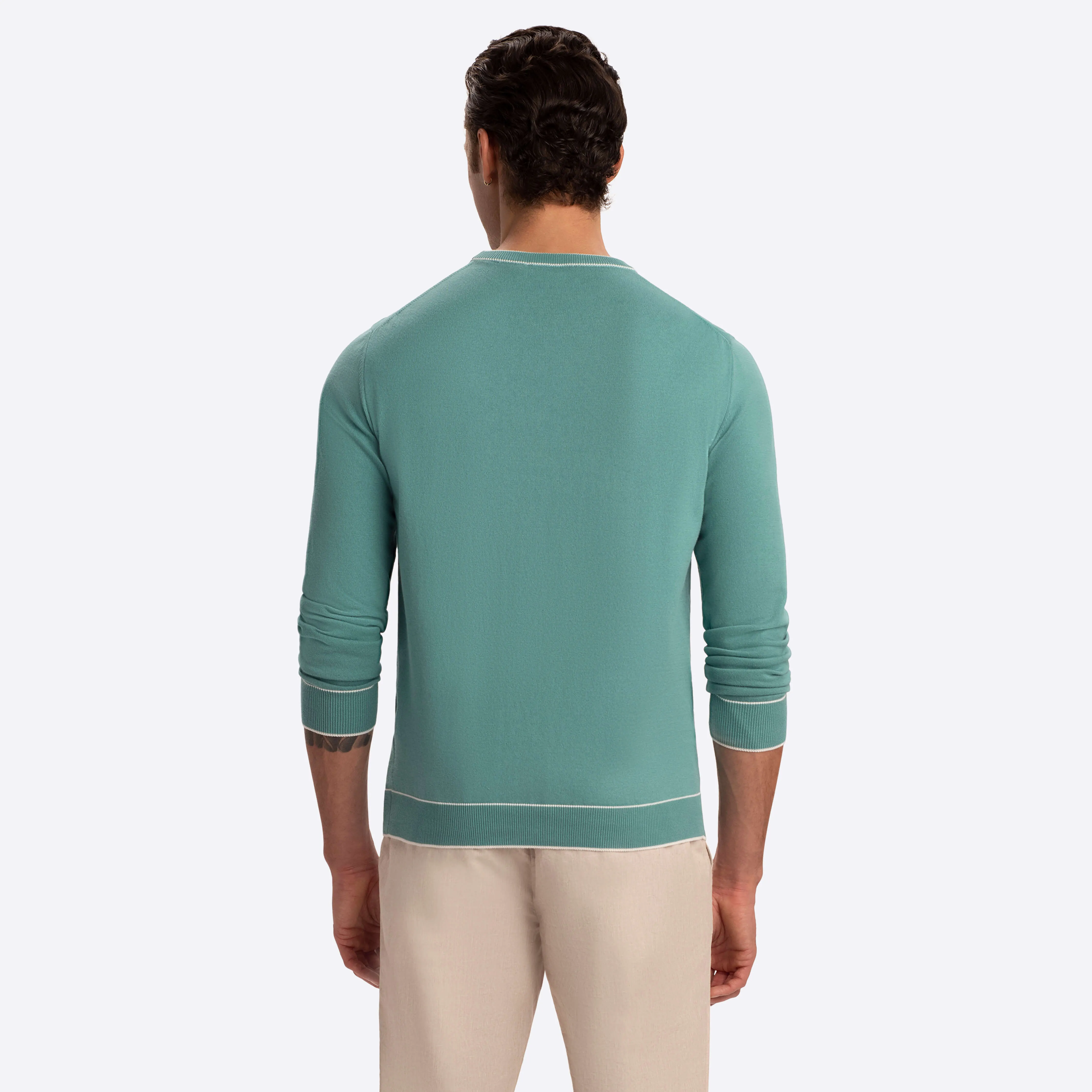 Solid Crew Neck Sweater