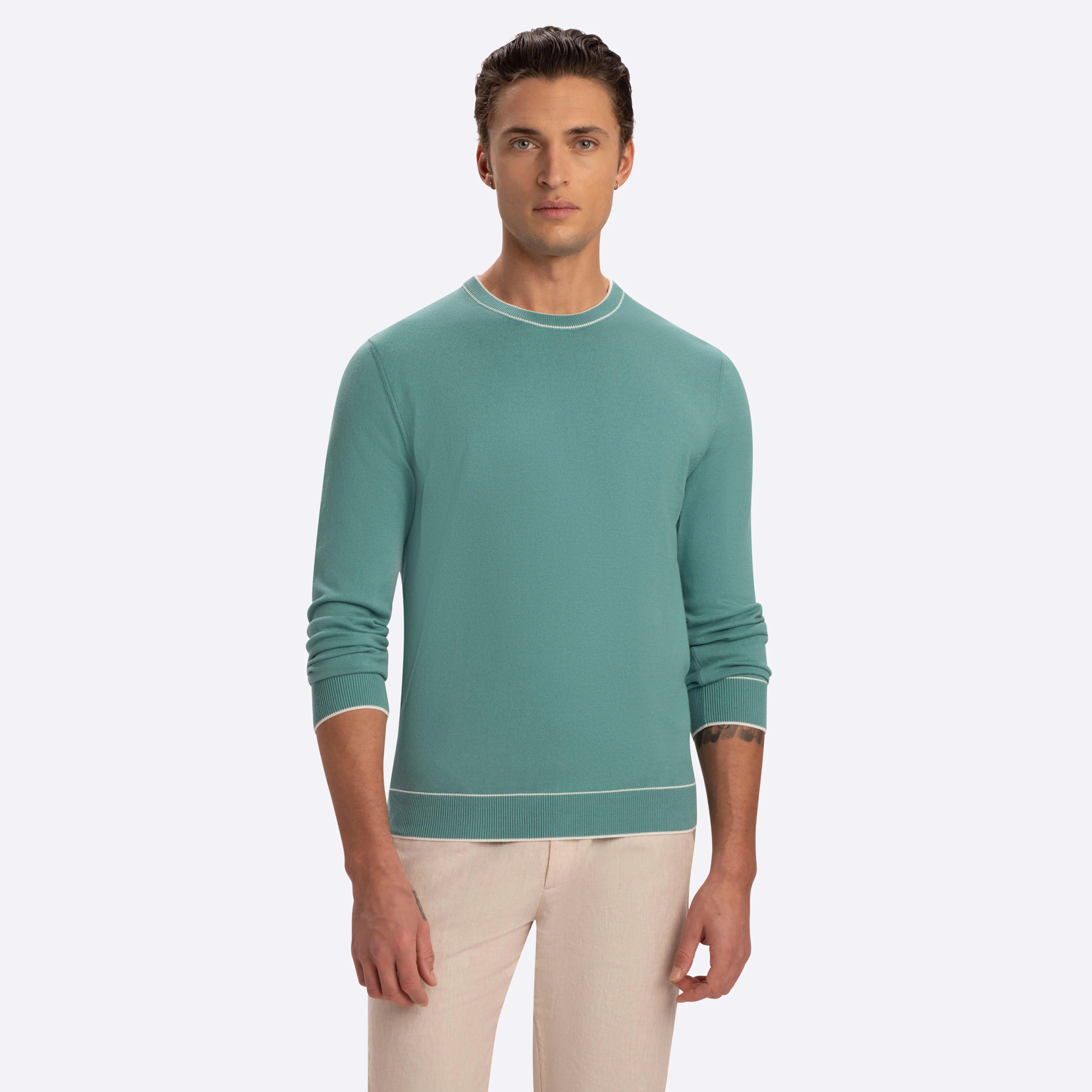 Solid Crew Neck Sweater