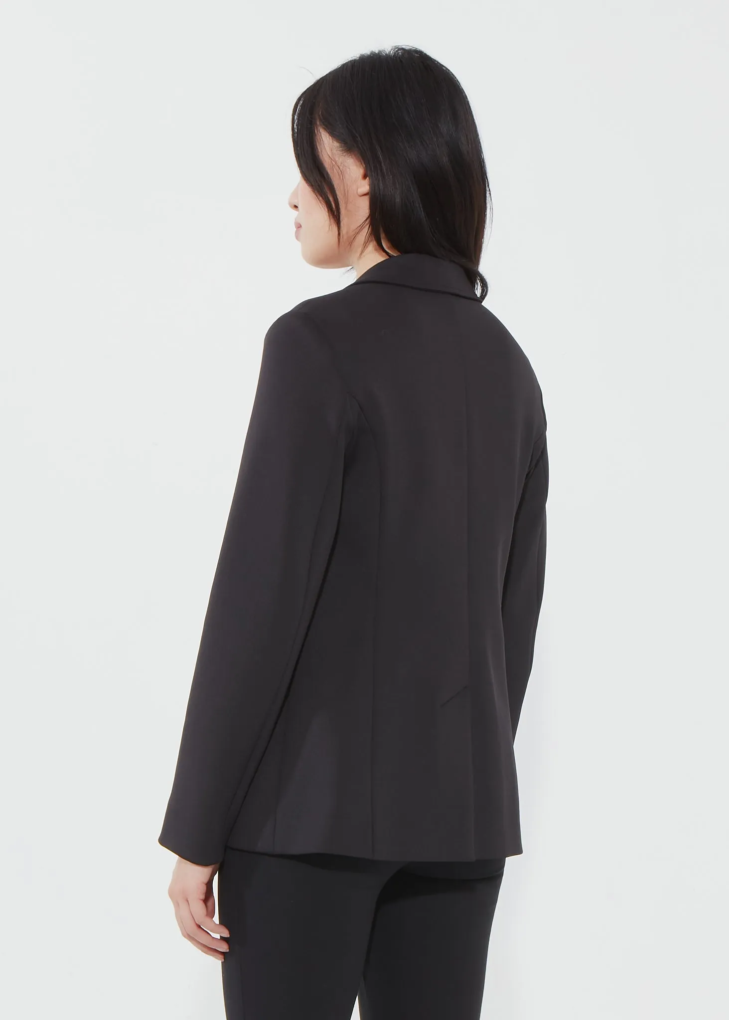 Sonia Rykiel Black Jersey Double Breast Blazer - 38