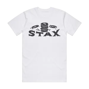 Stax "Falling Records" Logo T-Shirt (White)