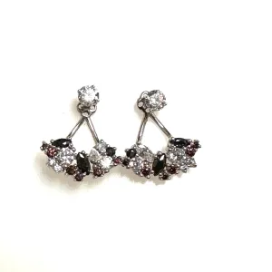 Sterling Silver Cubic Zirconia Earrings with Jackets