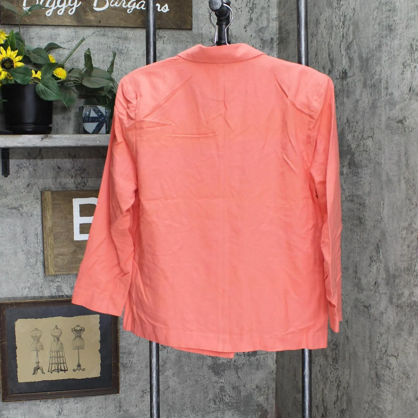 Steve Madden Apparel Womens Baldwin Blazer Jacket Porcelain Rose Pink M