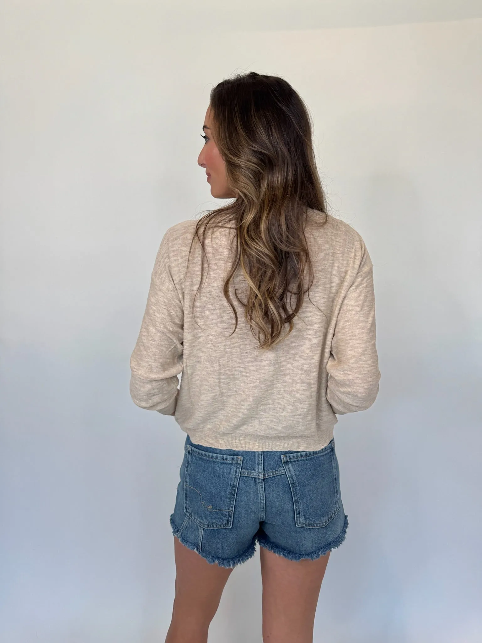 Stitch Sand Sweater