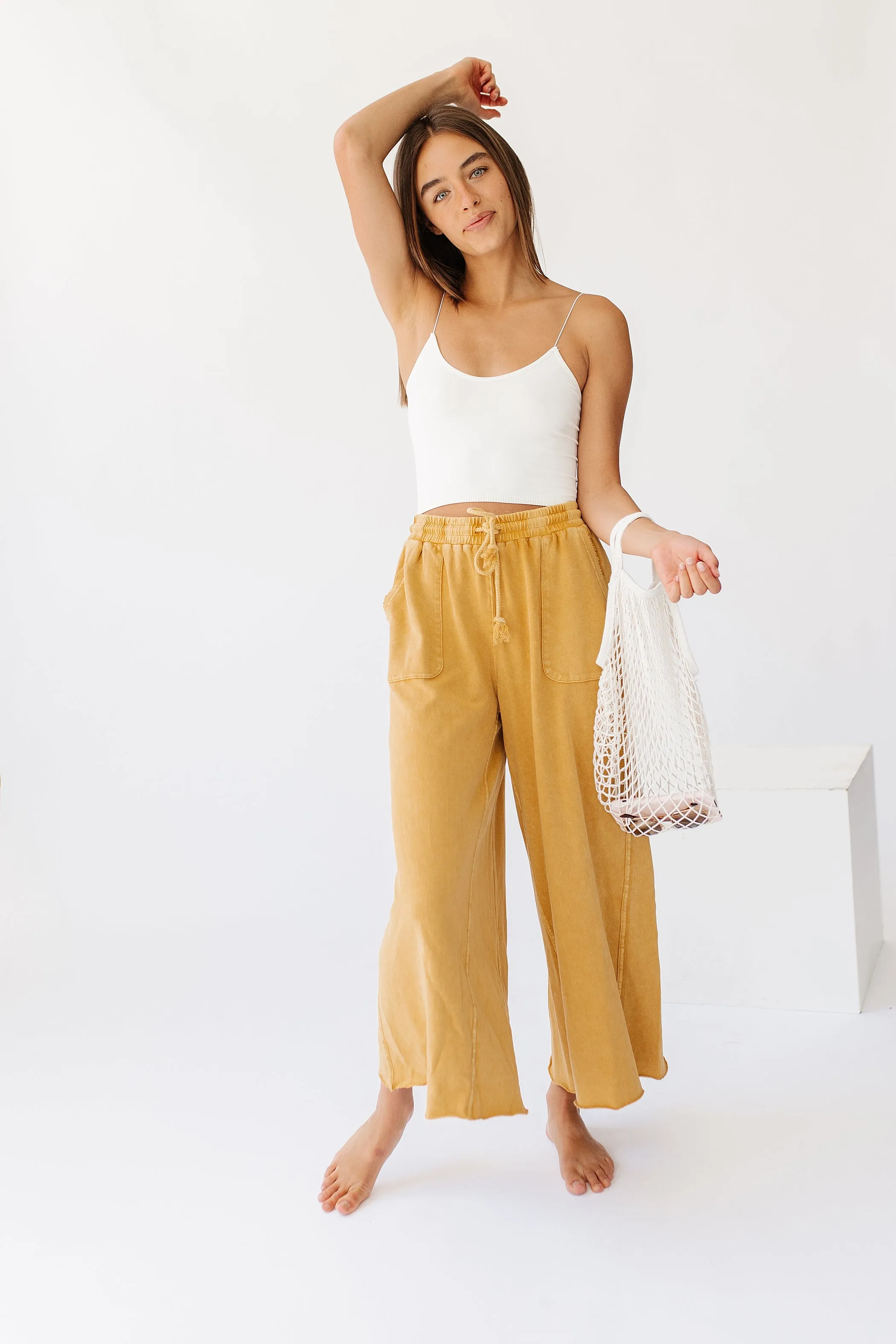 Sun Soaked Lounge Pant// Mustard *RESTOCKED*