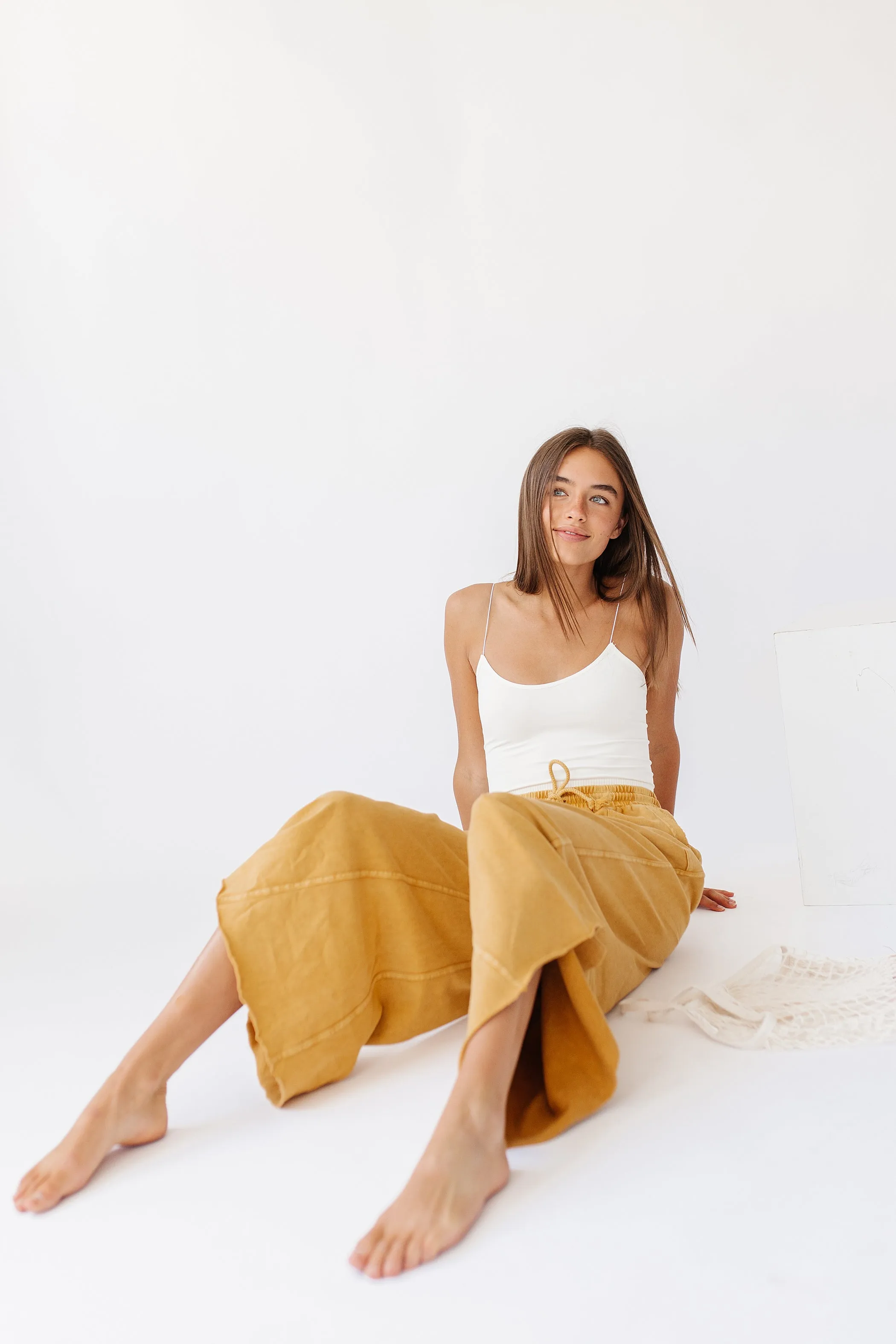 Sun Soaked Lounge Pant// Mustard *RESTOCKED*
