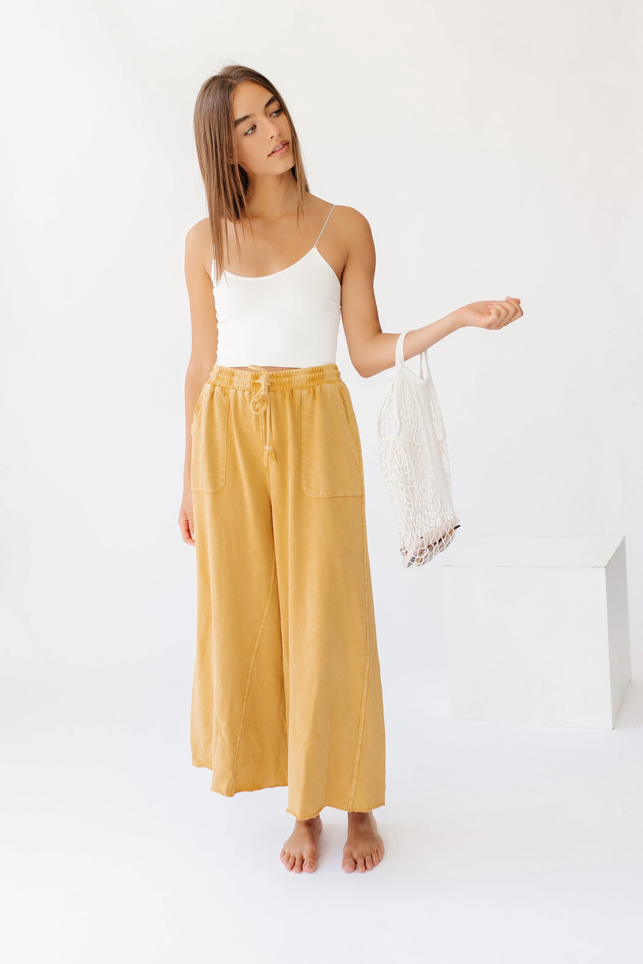Sun Soaked Lounge Pant// Mustard *RESTOCKED*