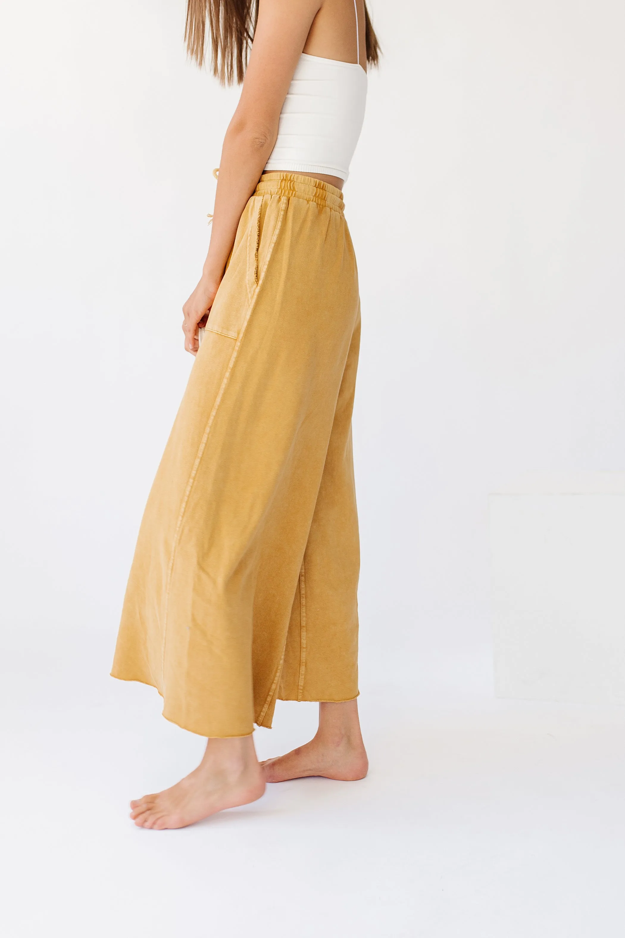Sun Soaked Lounge Pant// Mustard *RESTOCKED*