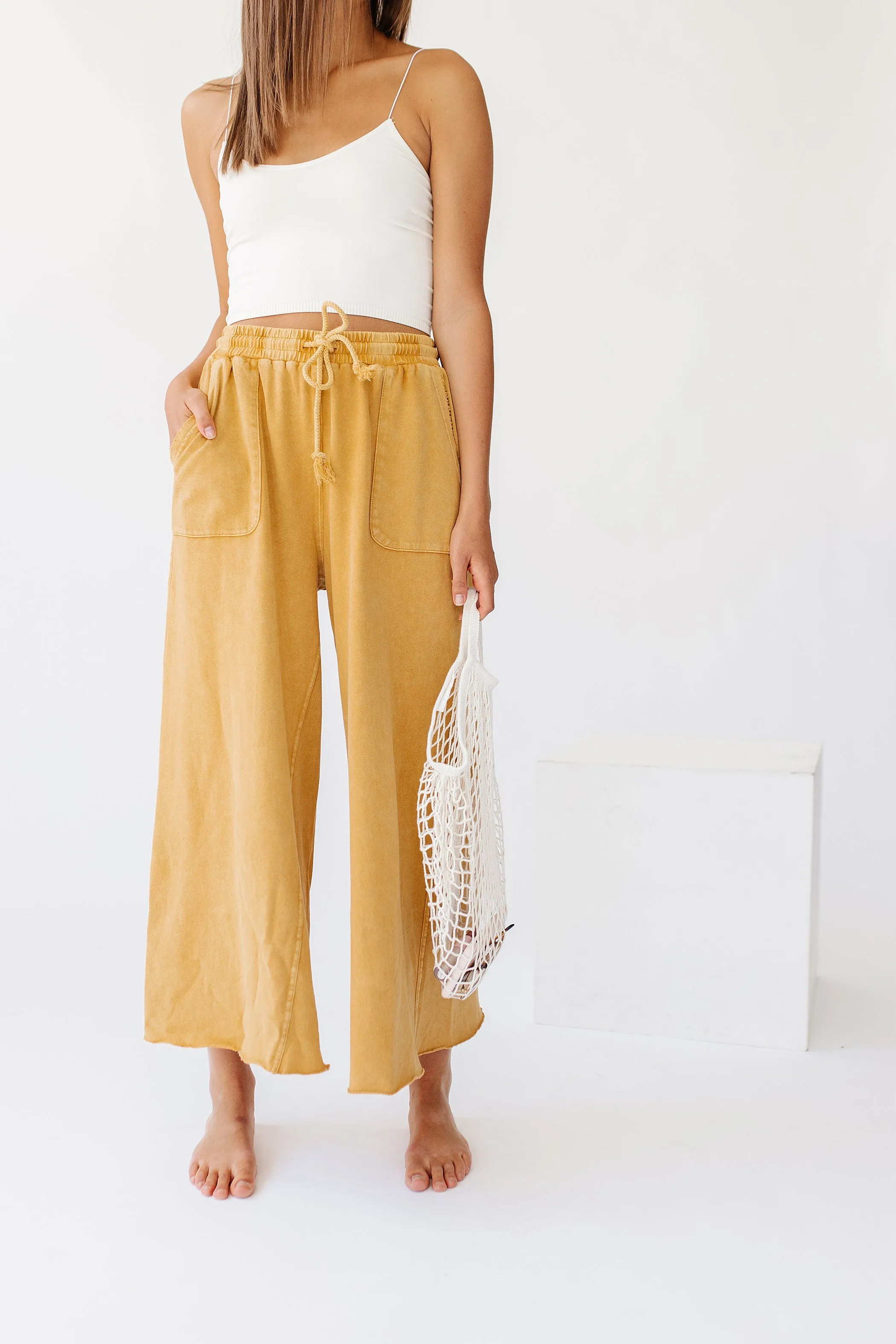 Sun Soaked Lounge Pant// Mustard *RESTOCKED*