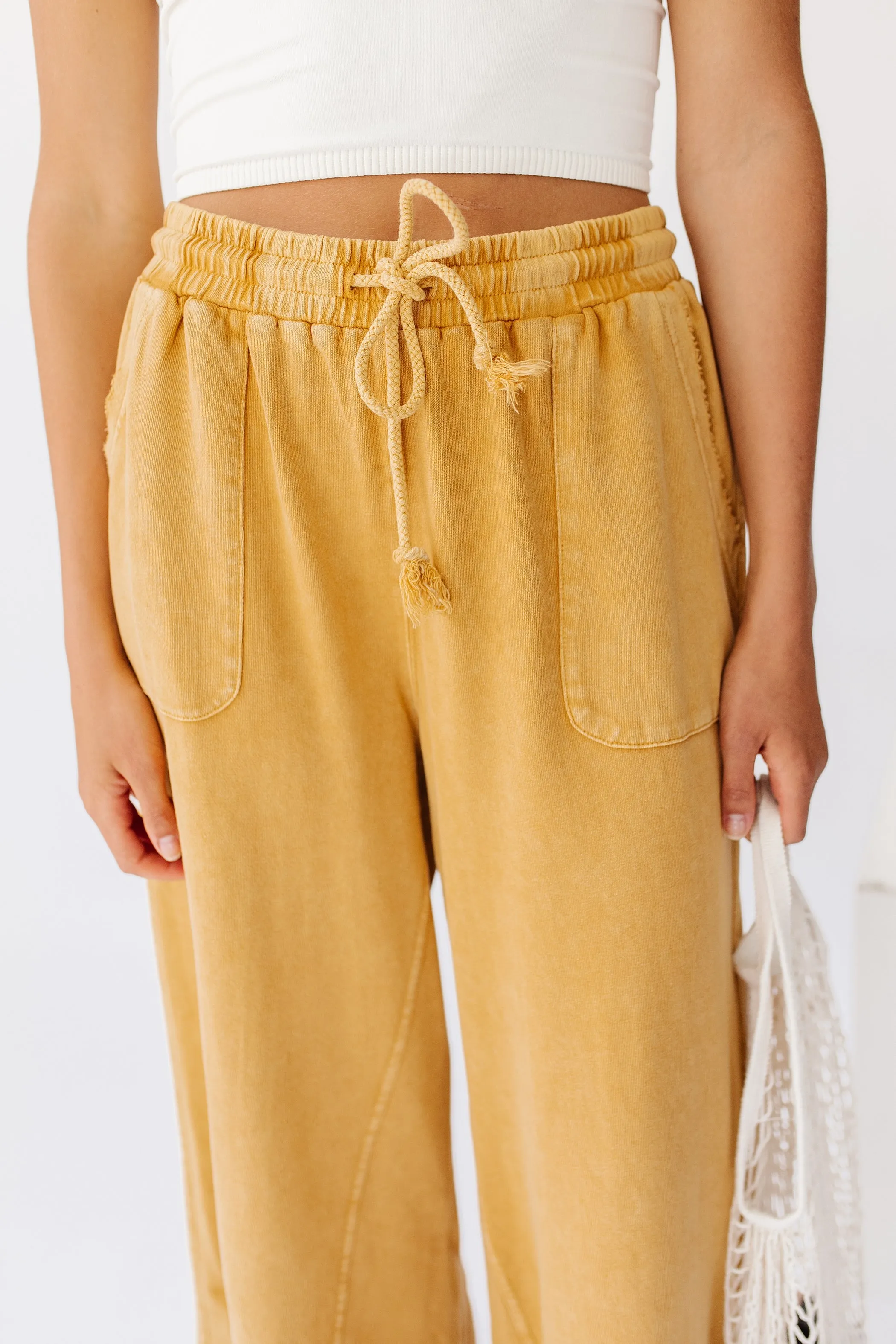 Sun Soaked Lounge Pant// Mustard *RESTOCKED*