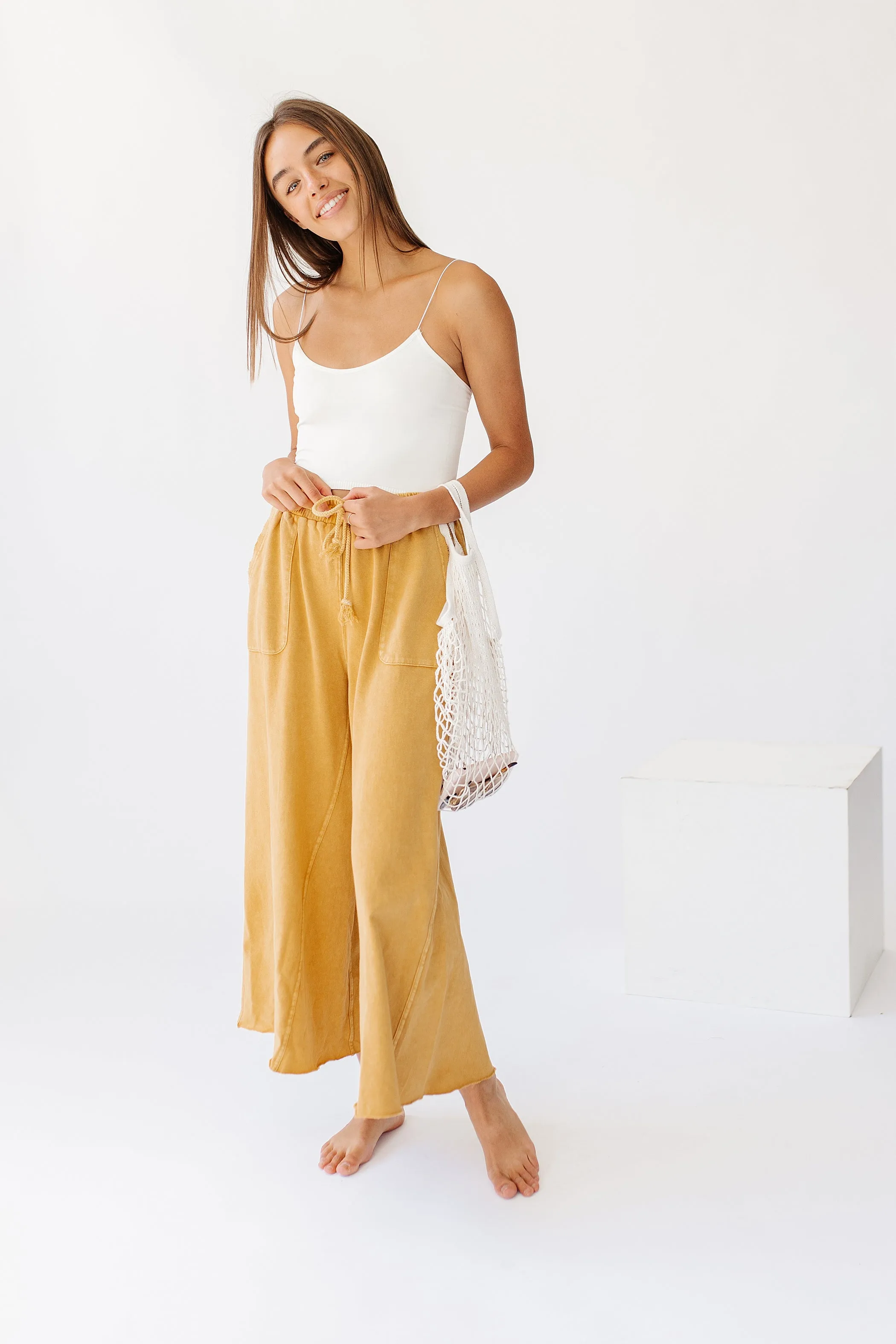 Sun Soaked Lounge Pant// Mustard *RESTOCKED*