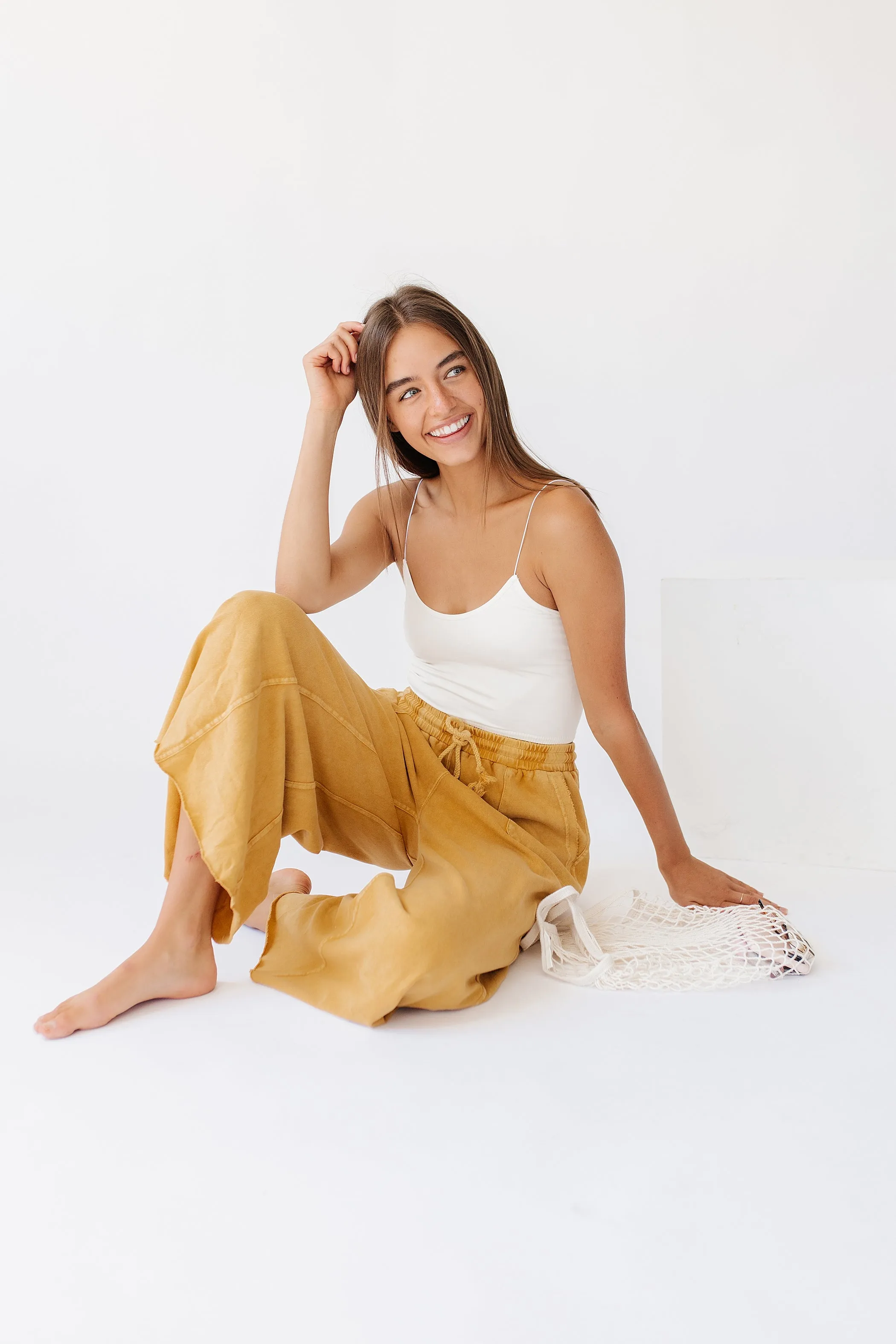 Sun Soaked Lounge Pant// Mustard *RESTOCKED*