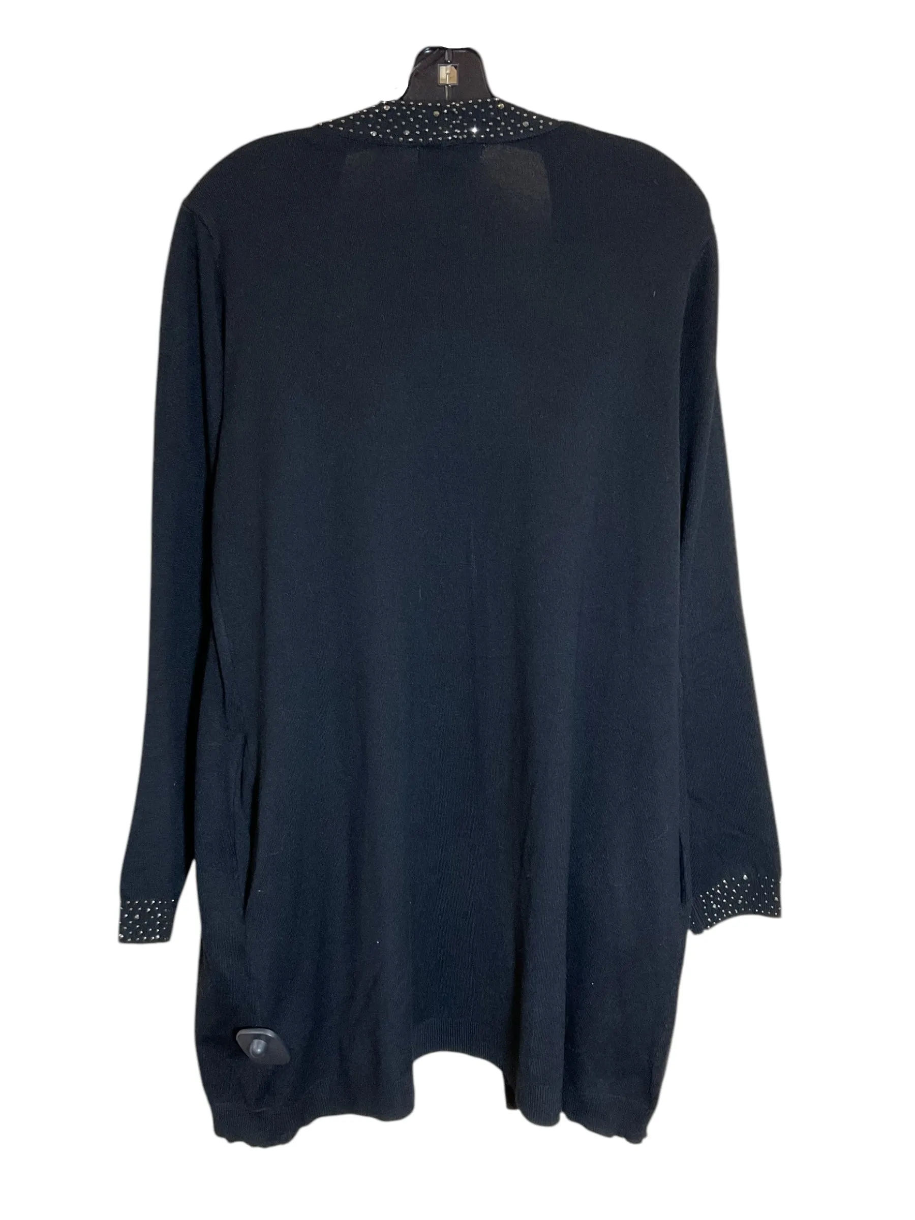 Sweater Cardigan By By Design In Black, Size: Xl