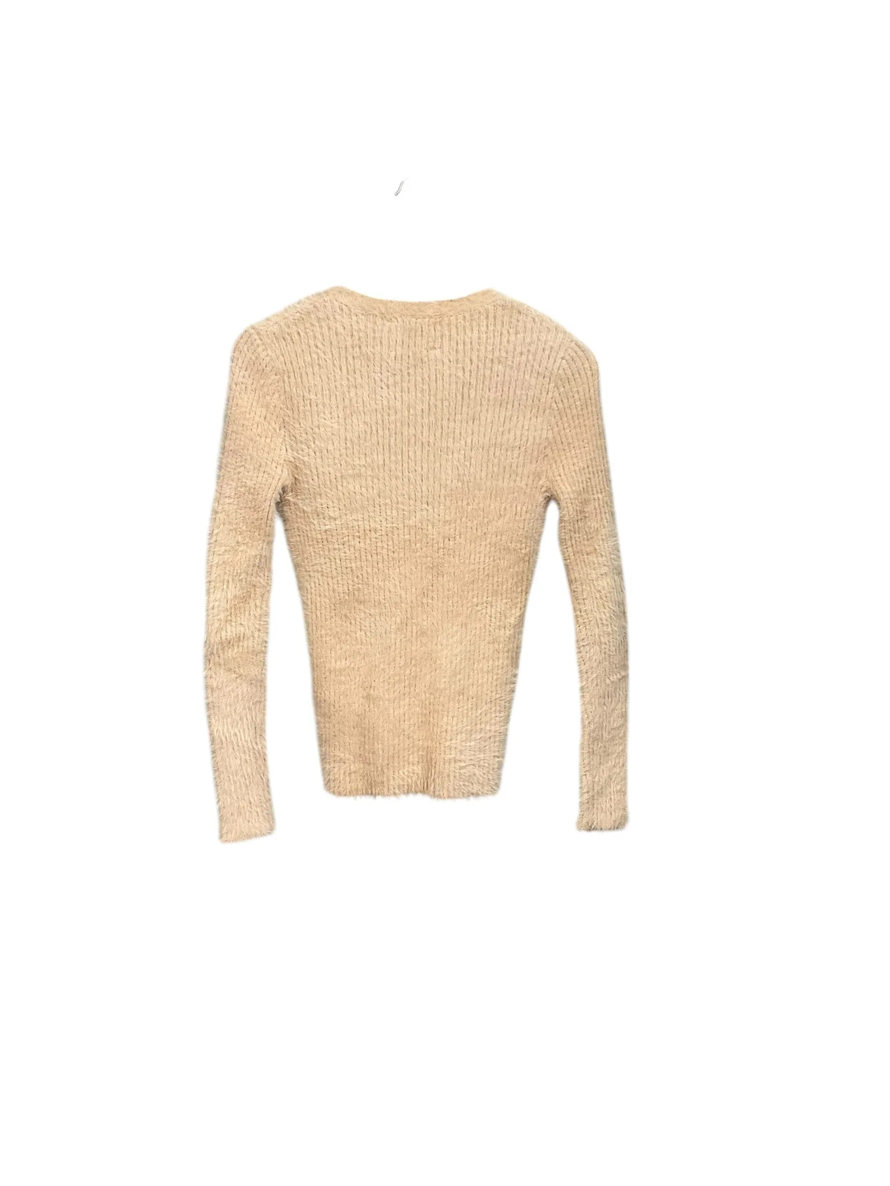 Sweater Cardigan By Cmb In Beige, Size: S