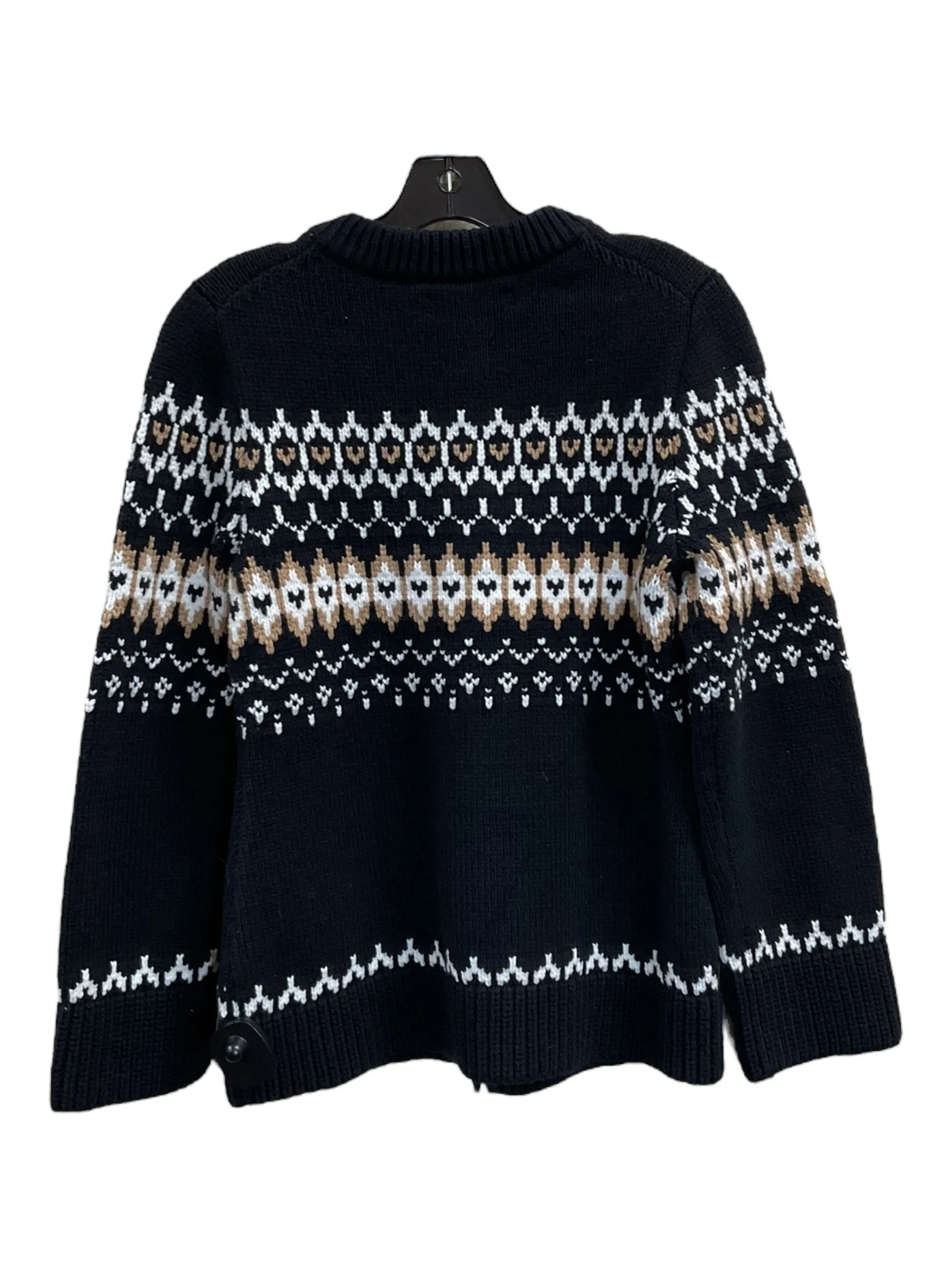 Sweater Cardigan By Loft In Black, Size: M