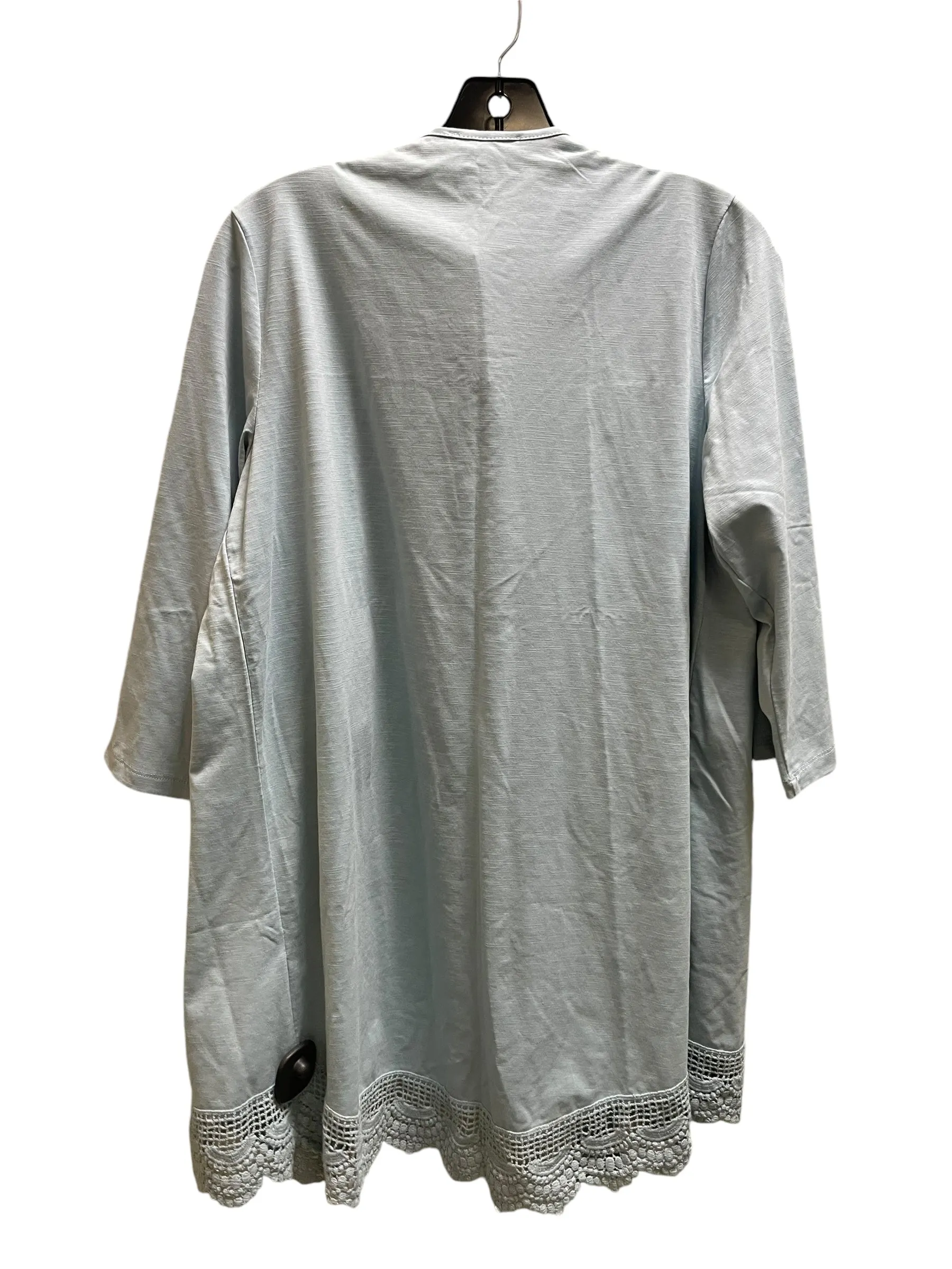 Sweater Cardigan By Simply Noelle In Blue, Size: S