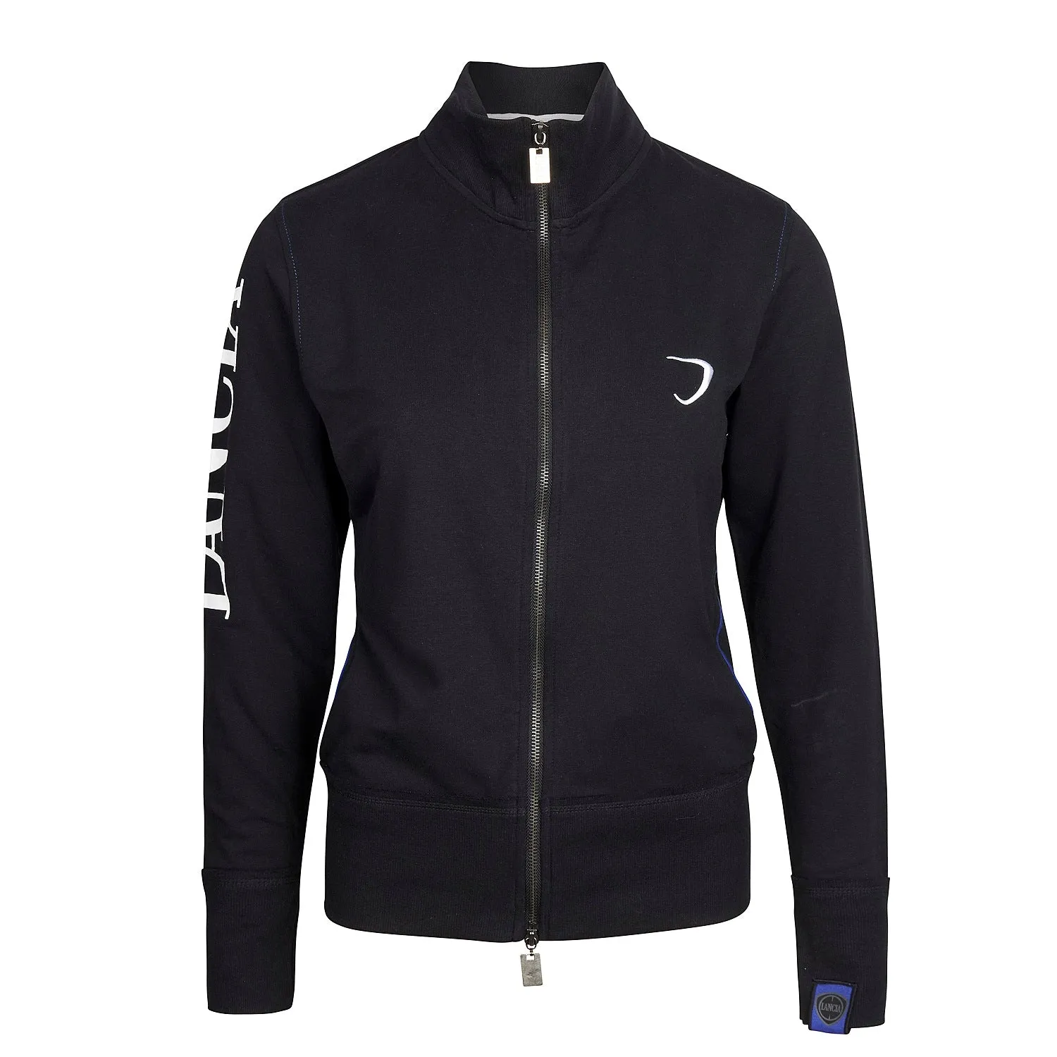 Sweatshirt Lancia Delta ladies Zip Lightweight Rally NEW! Embroidered Black