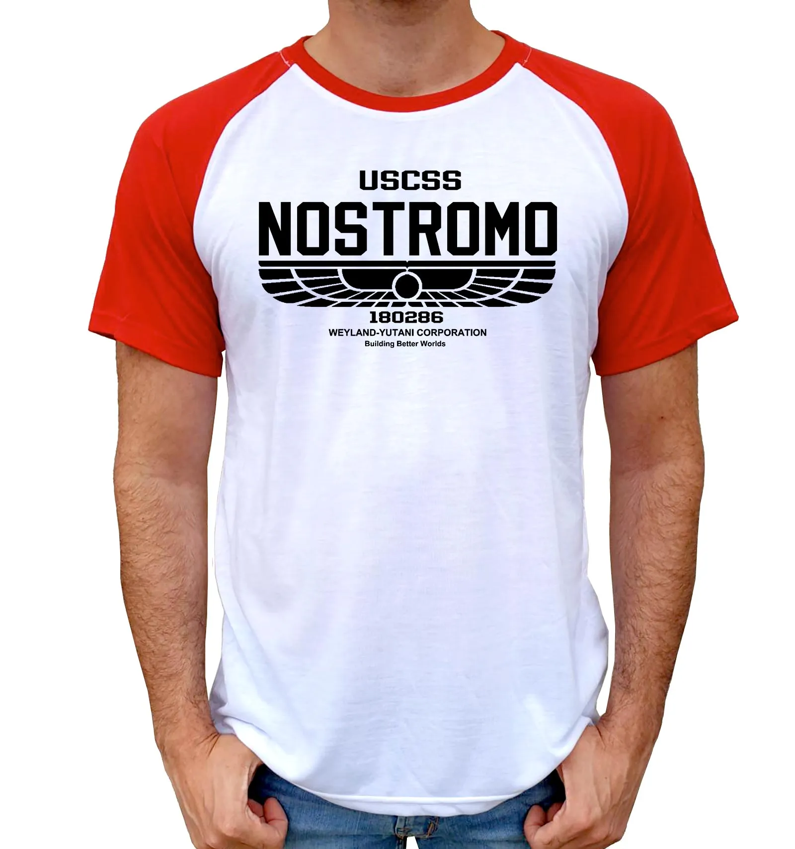T-Shirt Alien Bi-colore - Nostromo Logo
