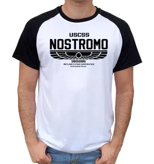 T-Shirt Alien Bi-colore - Nostromo Logo