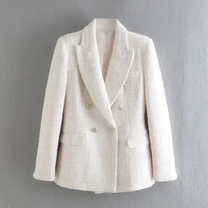 Tailored Double-Breasted Blazer