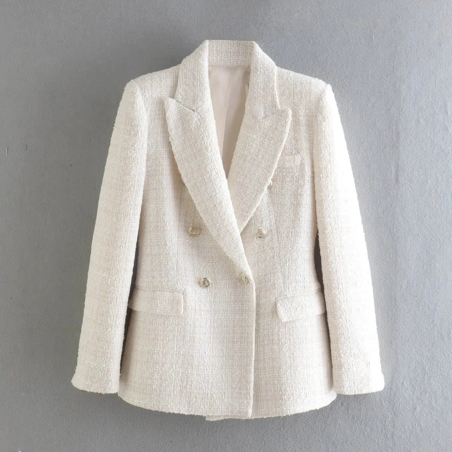 Tailored Double-Breasted Blazer